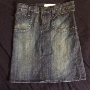 Paper Denim & Cloth, Midi Jean Skirt